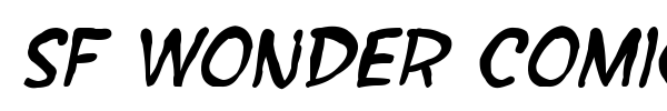 SF Wonder Comic font preview